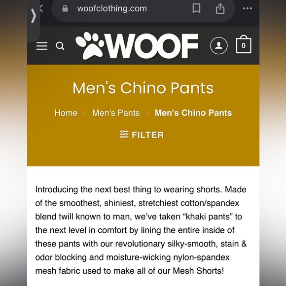 Men’s WOOF Athleisure Pants (S) - Picture 5 of 5